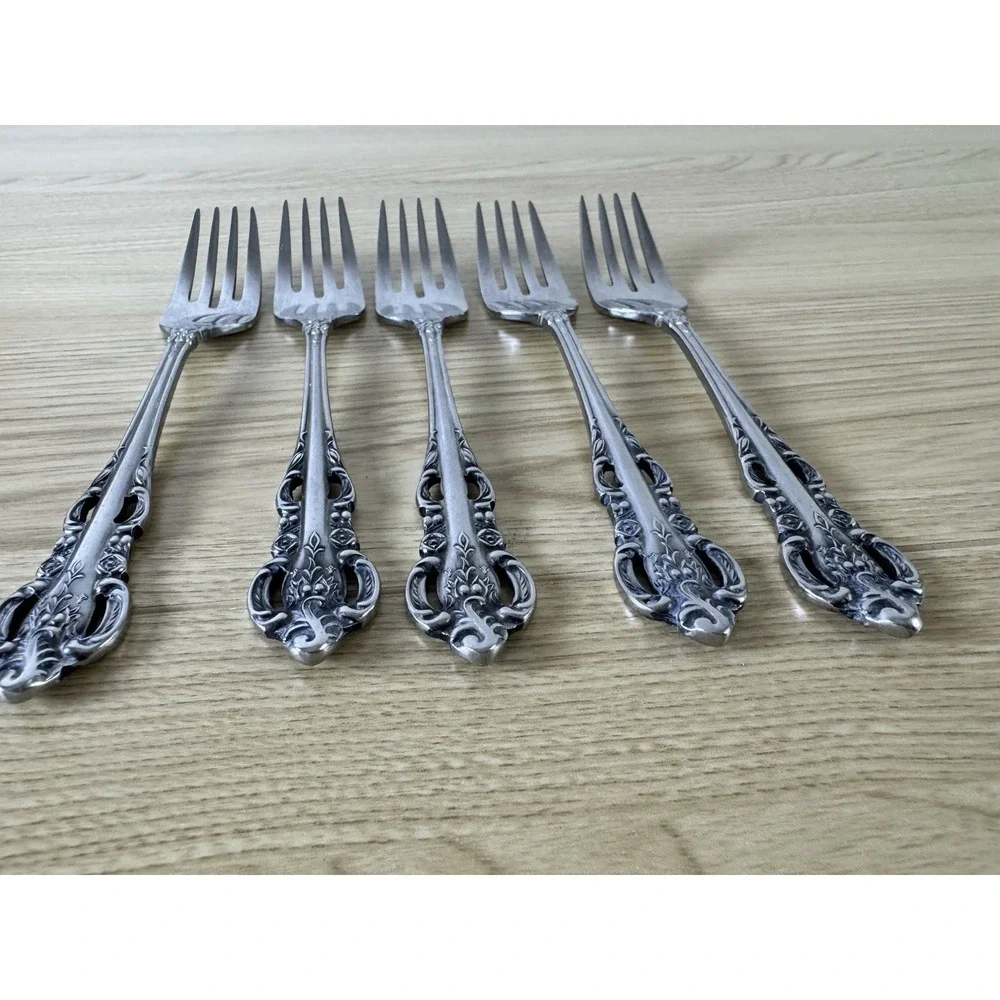 Vintage Stanley Roberts Lady Joann Salad Forks 6 1/2